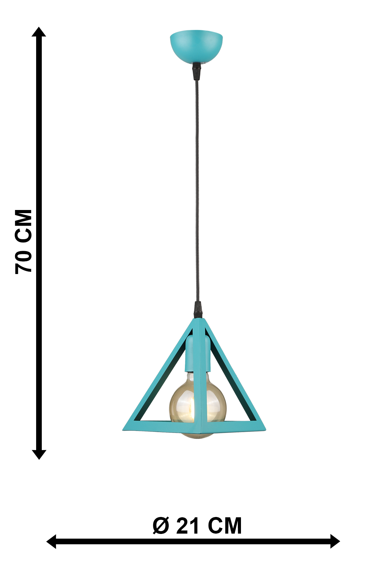 Lincoln Chandelier Turquoise
